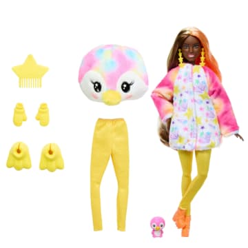 Muñeca Pingüino Y Accesorios De La Colección Sueños De Colores De Barbie Cutie Reveal Con 10 Sorpresas
