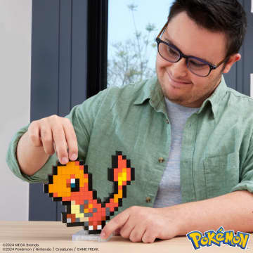 Mega-Pokémon-Salamèche-Coffret De Construction Rétro 349 Pièces - Image 2 of 6