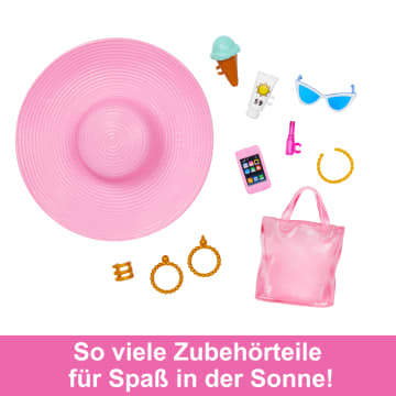 Blonde Barbie-Puppe Mit Badeanzug Und Strand-Accessoires - Image 3 of 6