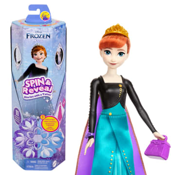 Disney Frozen Spin & Reveal Κούκλα Άννα & Αξεσουάρ Με 11 Εκπλήξεις