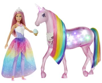 Barbie-Licorne Lumières Magiques Barbie Dreamtopia Et Poupée Barbie