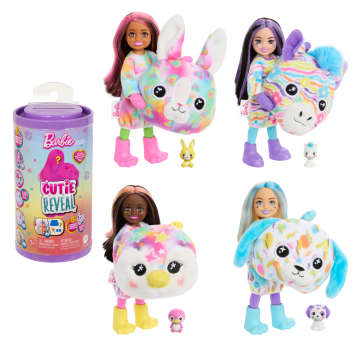 Muñeca Pequeña Chelsea Y Accesorios De La Colección Sueños De Colores De Barbie Cutie Reveal (Estilos Pueden Variar)