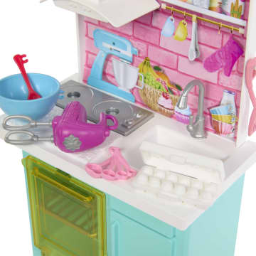 2 Bebek, Fırın Ve 15'Ten Fazla Aksesuarıyla Barbie Brooklyn Ve Malibu Pasta Yapıyor Oyun Seti - Image 5 of 6