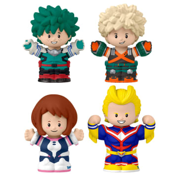 Conjunto De Edición Especial De La Serie De Anime My Hero Academia De Little People Collector, 4 Figuras