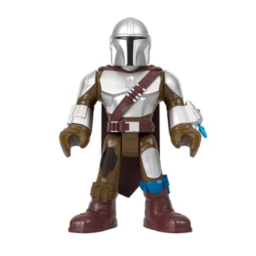 Figura De El Mandaloriano Xxl De Imaginext Star Wars De Más De 41Cm De Alto, Juguete Articulado Con Lanzador