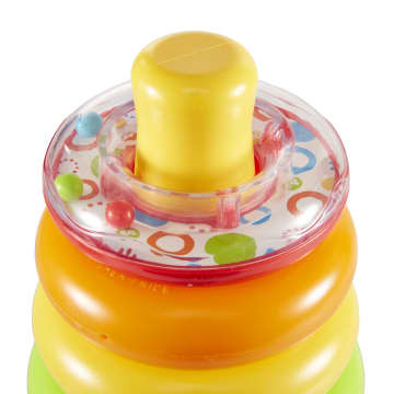 Fisher-Price Farbring Pyramide, Steckspiel-Zeug, Stapelturm, Stapelspielzeug
