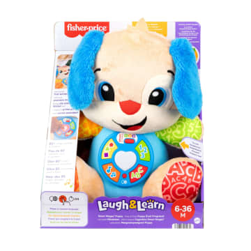 Fisher-Price Laugh & Learn Smart Stages Puppy Plush Baby Musical Learning Toy, Multilanguage Version