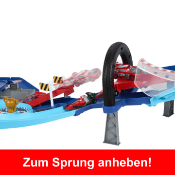 Disney Und Pixar Cars Grc Sprung-Rennstrecke Spielset Mit 2 Spielzeugfahrnzeugen, Darunter Lightning Mcqueen - Image 2 of 6