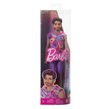 Barbie Fashionistas Ken-Puppe Brünett Im Totally Hair Look - Bild 6 von 6