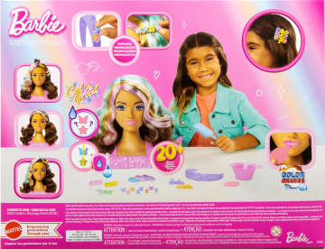 Barbie-Tête À Coiffer Color Reveal-Chevelure Brun Foncé Et Accessoires