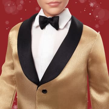 Barbie Signature, Ken Magia Delle Feste 2025, Bambola Da Collezione Con Tuta Elegante E Giacca Dorata - Imagen 3 de 6