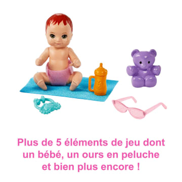 Barbie-Coffret Skipper Baby-Sitter Poussette Avec Poupée, Dès 3 Ans