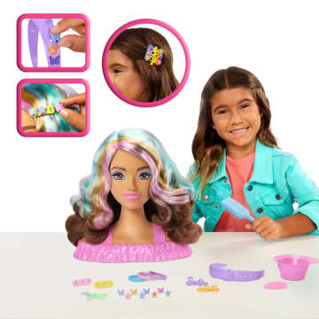 Barbie-Tête À Coiffer Color Reveal-Chevelure Brun Foncé Et Accessoires