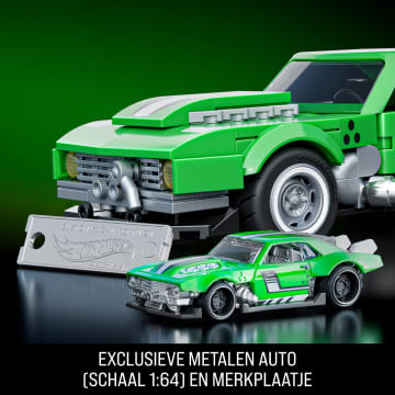 Mattel Brick Shop Hot Wheels Custom '68 Camaro, Bouwspeelgoed (289 Onderdelen), Voor Verzamelaars - Image 5 of 6