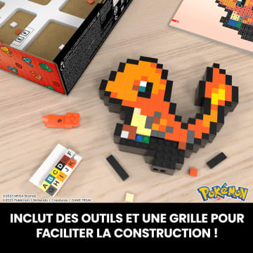 Mega-Pokémon-Salamèche-Coffret De Construction Rétro 349 Pièces