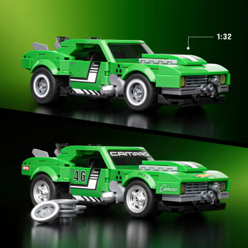 Conjunto De Construcción Del Custom'68Camaro De Hot Wheels De Mattel Brick Shop (289Piezas) Para Coleccionistas