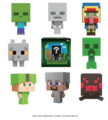 Minecraft Mini Teste Mob Action Figure Assortimento, Personaggio Del Videogioco
