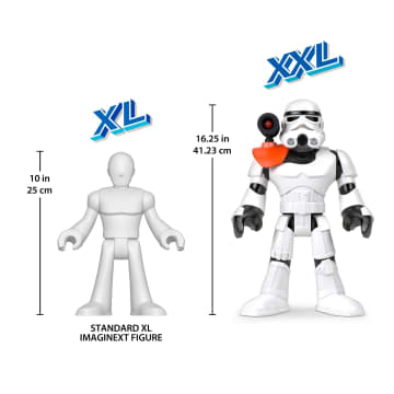 Figura De Soldado Imperial Xxl De Imaginext Star Wars De Más De 41Cm De Alto, Juguete Articulado Con Lanzador