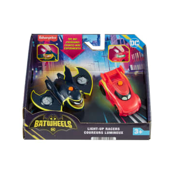 Fisher-Price Dc Batwheels Lichtgevend Speelgoedauto'S Op Schaal Van 1:55 Redbird En Batwing, 2 Stuks - Image 6 of 6