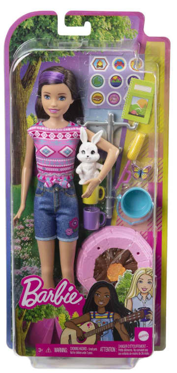 Набор игровой Barbie Кемпинг Скиппер (кукла с питомцем и аксессуарами)