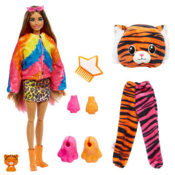 Barbie Poppen En Accessoires, Cutie Reveal Poppen, Jungle-Serie - Imagen 3 de 6