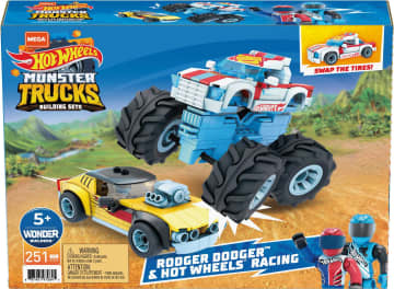 Конструктор Mega Construx Hot Wheels Роджер Доджер и Гонщик