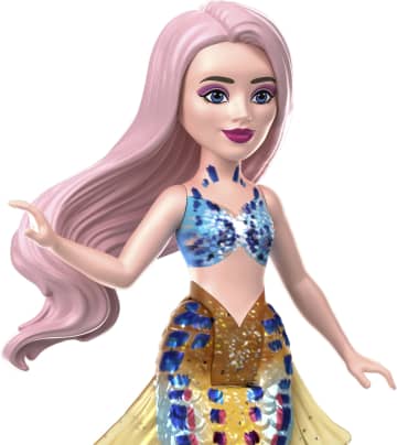 Disney De Kleine Zeemeermin Ariël en Zusjes Kleine Poppenset met 7 Zeemeerminpoppen