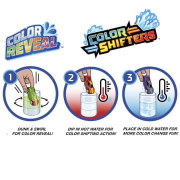 Hot Wheels Color Reveal, Set of 2 Vehicles with Surprise Reveal & Color-Change Feature