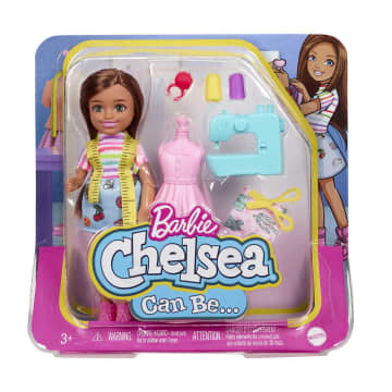 Barbie Toys, Chelsea Doll and Accessories, Can Be Career-Themed Small Dolls