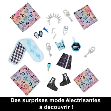 Monster High - Casiers Secrets De Frankie Stein Look Irisé - Poupée - 4 Ans Et +