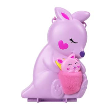 Polly Pocket Mini Toys, Wearable Purse Compact Playsets with 2 Dolls