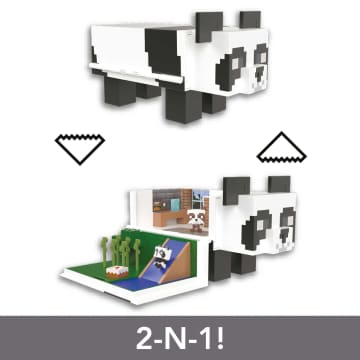 Minecraft Mob Head Minis Panda Playhouse Playset