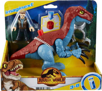 Imaginext Jurassic World Dominion Dinosaur Toy Collection of Kid-Powered Figure Sets, Preschool Toys
