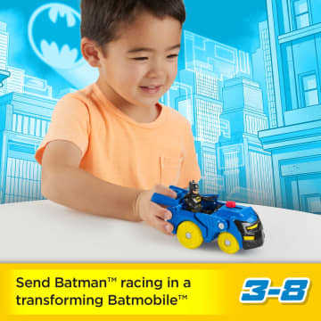 Fisher-Price Imaginext DC Super Friends Head Shifters Batman & Batmobile - Image 2 of 6