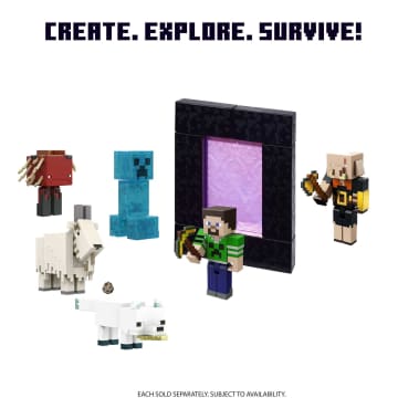 Minecraft Steve With Build-A-Portal Figure