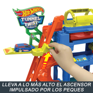Hot Wheels City Pista Para Coches De Juguete Túnel De Lavado Con Giros - Image 3 of 6