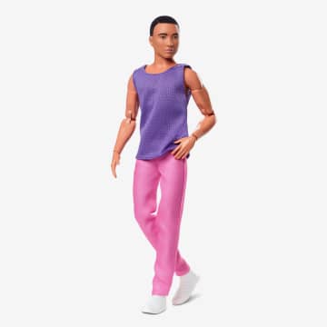 Barbie - Barbie Ken Barbie Looks Cheveux Bruns Tenue Color Block - Poupée Mannequin - 3 Ans Et +