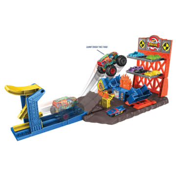 Hot Wheels Monster Trucks Blast Station Playset