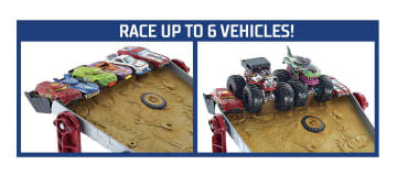 Hot Wheels Monster Trucks Downhill Race & Go Playset