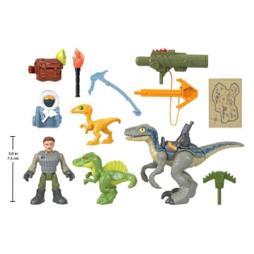 Owen Grady Y Blue De Jurassic World De Imaginext, Pack Rastreo De Dinosaurios, Juguetes De Dinosaurios De 12 Piezas