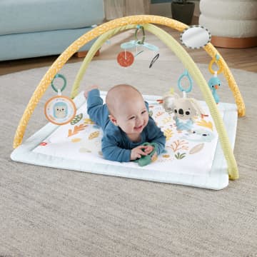 Fisher-Price Simply Senses Gym Voor Baby'S Activiteitenmat Met 6 Zintuiglijke Speeltjes - Image 3 of 7