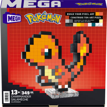 Mega Pokémon Charmander Building Toy Kit (349 Pieces) Retro Set For Collectors - Image 6 of 6