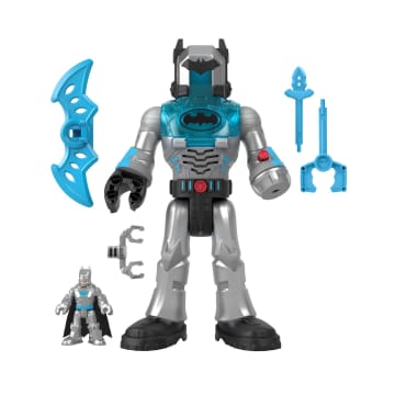 Imaginext Dc Super Friends Batman Collezione Giocattoli, Personaggi Insider E Robot Con Luci E Suoni