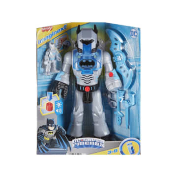 Imaginext Dc Super Friends Batman Collezione Giocattoli, Personaggi Insider E Robot Con Luci E Suoni - Image 3 of 8