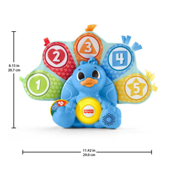 Fisher-Price - Jonathan Le Paon - Jouet D'Éveil - 6 Mois Et + - Imagen 7 de 8