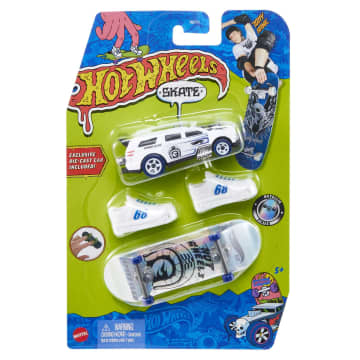 Hot Wheels Skate Set Da Collezione Assortimento Tony Hawk, Con Fingerboard, Scarpine Da Skate E Macchinina (Gli Stili Possono Variare)