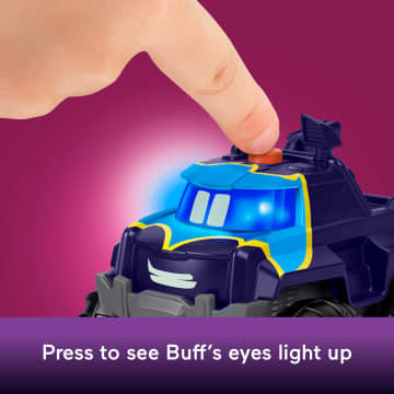 Fisher-Price Dc Batwheels Light-Up 1:55 Scale Toy Cars, Bam The Batmobile & Buff, 2 Pieces - Image 4 of 6