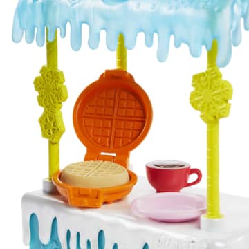 Enchantimals Warmin' Up Cocoa Stand With Hawna Husky & Whipped Cream Dolls