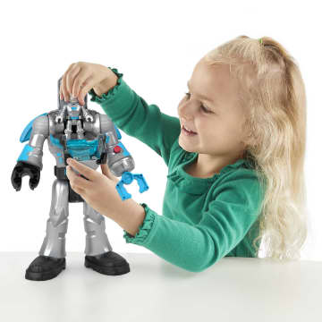 Imaginext Dc Super Friends Batman Collezione Giocattoli, Personaggi Insider E Robot Con Luci E Suoni