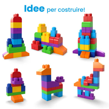 Mega Bloks Sacca Blocchi 60 Pezzi First Builders